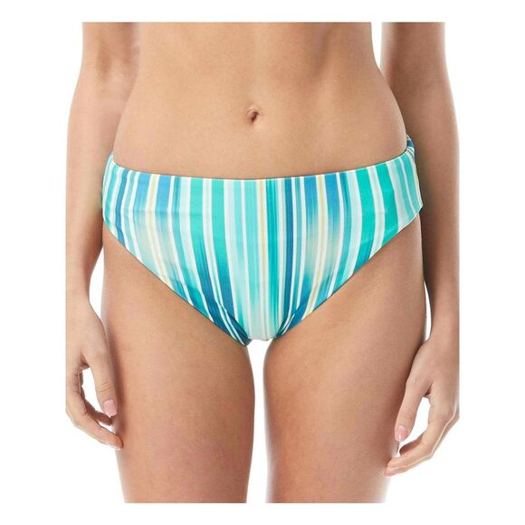 VINCE CAMUTO Other - VINCE CAMUTO Women's Blue Striped Pull On Reversible High Leg Swimsuit Bottom S